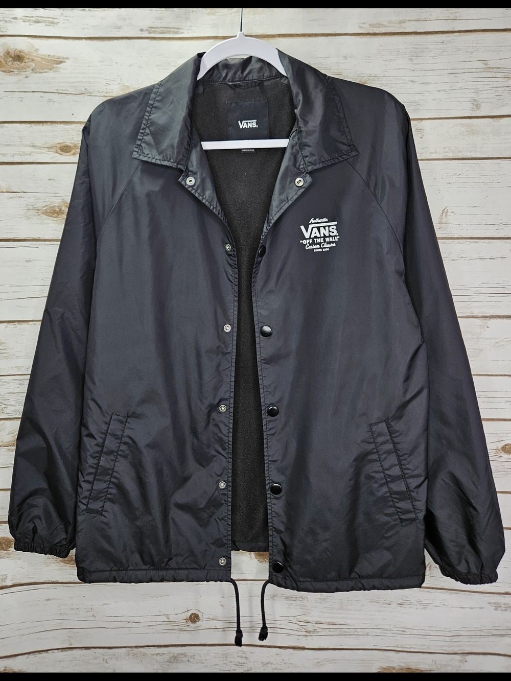 Vans Off The Wall Skate Windbreaker Hoodie Size Small